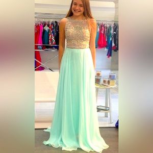 Pageant/Evening Gown. Casandra Stone by MacDuggal. Worn once. Long full length.